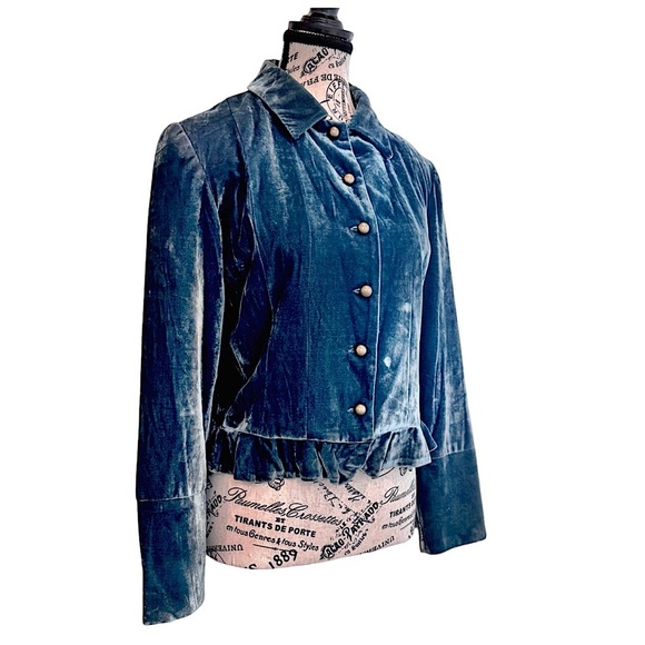 Elliott Lauren Women’s Silk-Blend Jacket. Emerald-Green. Size 6 - Picture 7 of 10